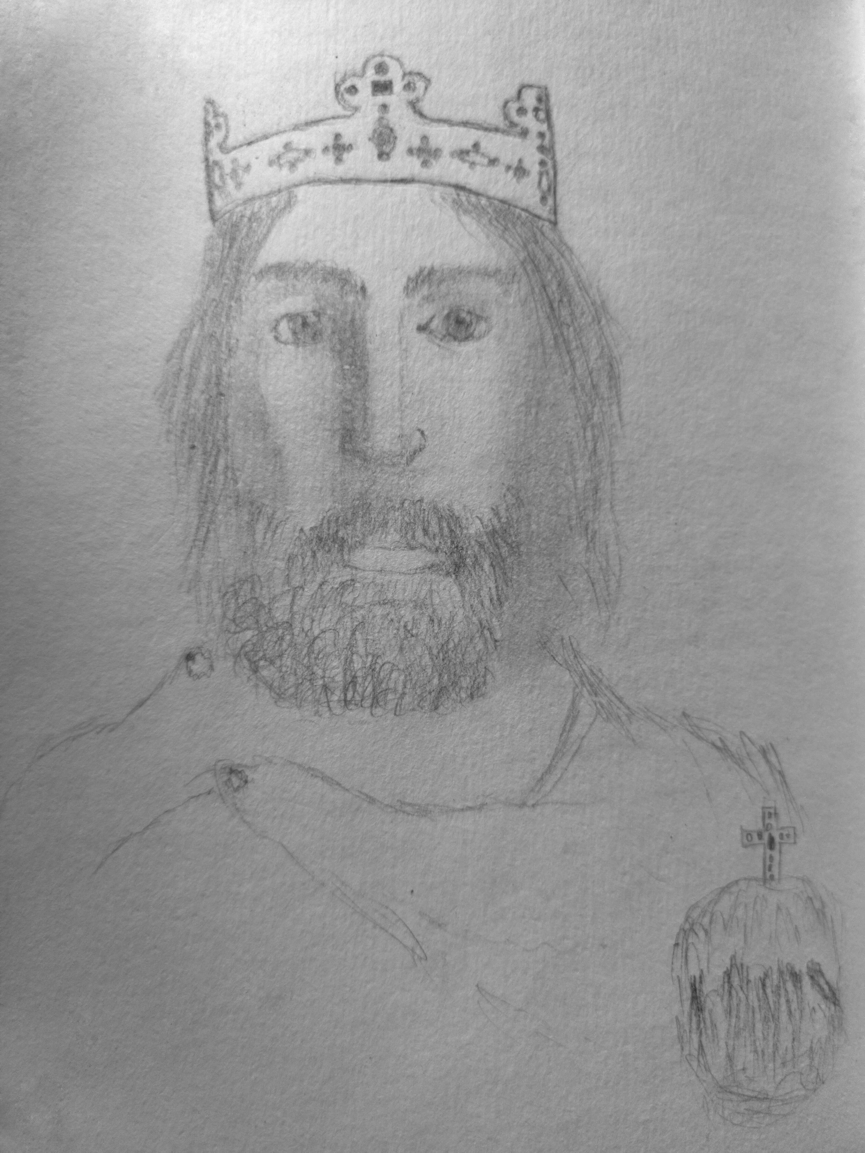 Drawing of a king