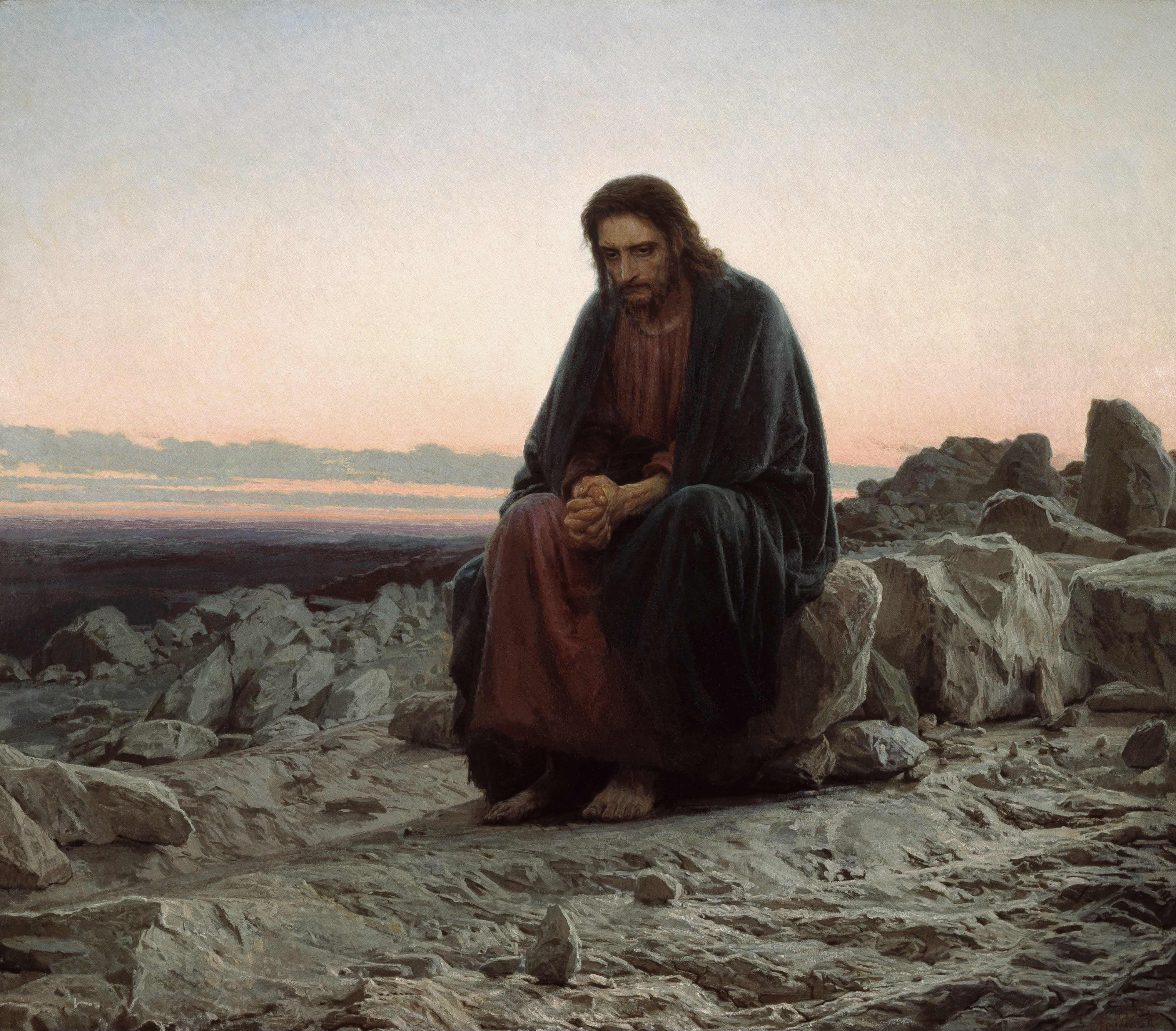 Christ in the Desert - Ivan Kramskoi